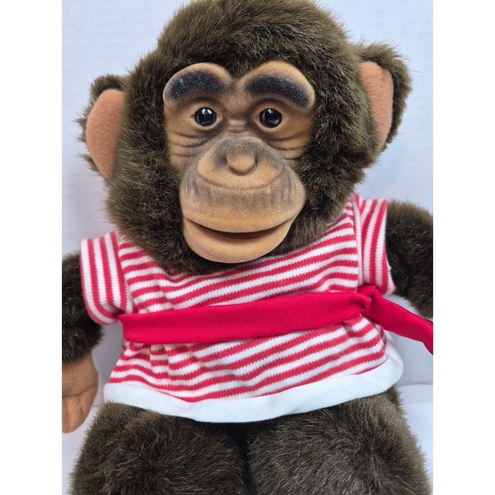 Vintage Child's Play Life-Like Chimpanzee Monkey‎ Puppet Pirate Costume Rare